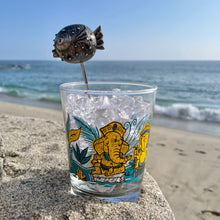 Tiki tOny's 'Puffer' Sculpted Metal Swizzle Stick by TikiLand Trading Co.