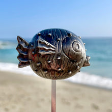 Tiki tOny's 'Puffer' Sculpted Metal Swizzle Stick by TikiLand Trading Co.