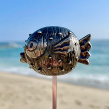 Tiki tOny's 'Puffer' Sculpted Metal Swizzle Stick by TikiLand Trading Co.