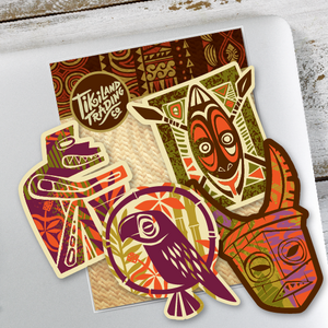 TikiLand Day 2022 Sticker Pack of 4 - Vinyl Stickers - U.S. Shipping Included - Ready to Ship!