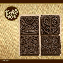 Tikiland Trading Co. ‘Expressions of the South Pacific’ - Coaster Set (4) - Ready to Ship!