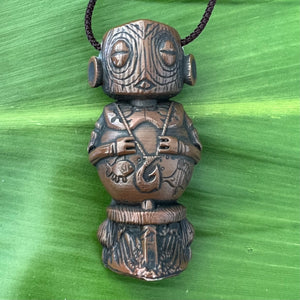 'The Four Tikis' Pendant Set (4) by Doug Horne, BigToe, Atomikitty, Thor - Ready to Ship!