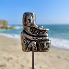 Tiki tOny's 'Tiki Drummer' Sculpted Metal Swizzle Stick by TikiLand Trading Co.