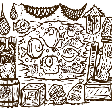 Free Coloring Page from Tiki tOny and TikiLand Trading Co. - April 2020