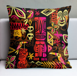 Tiki Safari Pillow Cover - Ready to Ship!