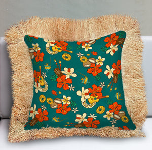 Jeff Granito's 'Wish You Were Here' Fringe Pillow Cover - Ready to Ship!
