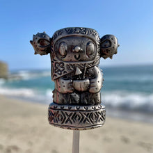 Tiki tOny's 'Yum Grub' Sculpted Metal Swizzle Stick by TikiLand Trading Co.