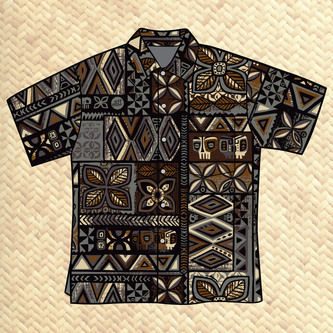 TikiLand Trading Co. X Jeff Granito 'Distant Drums Haleakalā' - Unisex Aloha Shirt - Ready to ship!