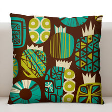 Jeff Granito's 'Fresh Pineapple Blue' Pillow Cover - Ready to Ship!