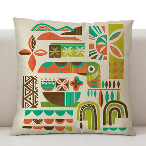 Jeff Granito's 'Toucan Breeze' Outdoor Pillow Cover - Ready to Ship!