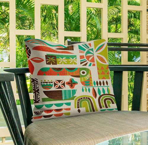 Jeff Granito's 'Toucan Breeze' Outdoor Pillow Cover - Ready to Ship!