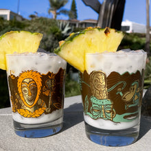 TikiLand Trading Co. 'Cannibal of Doom', art by Tiki tOny - Mai Tai Glasses Set (2) - Ready to Ship!