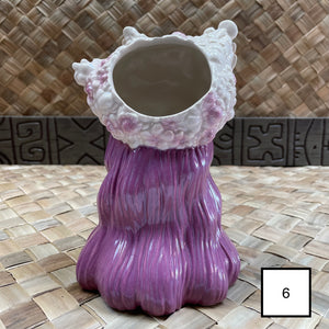Critterosity's Floral Tiki Goddess Tiki Mug - Purple - Limited Spring Edition - Whoopsies! - Ready to Ship!