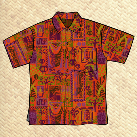 TikiLand Day 2022 'Tropical Escape' - Classic Aloha Button-Up Shirt - Unisex - Ready to Ship!