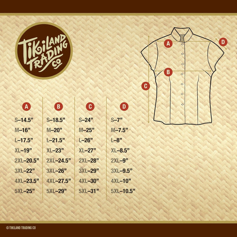 TikiLand Day 2022 'Tropical Escape' - Classic Aloha Button-Up Shirt - Womens - Ready to Ship!